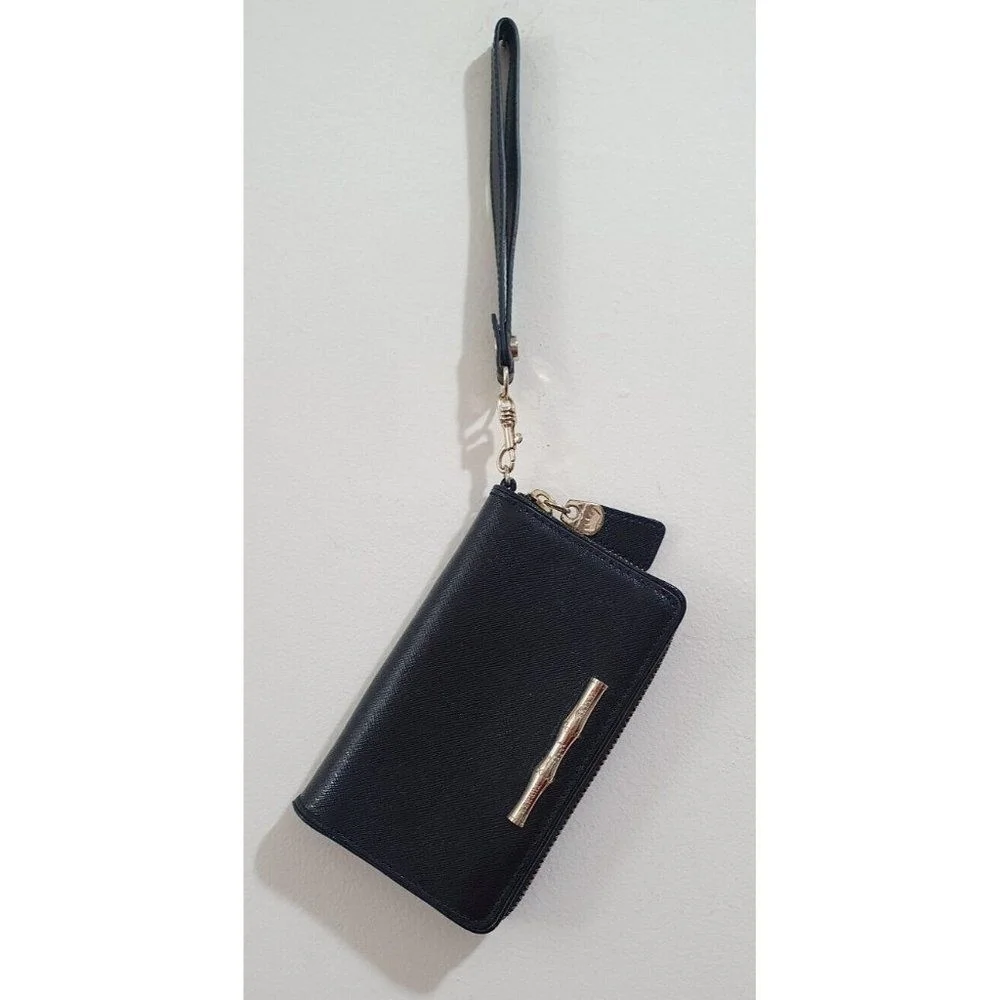 Elaine Turner zip around leather wallet with multiple CC slots